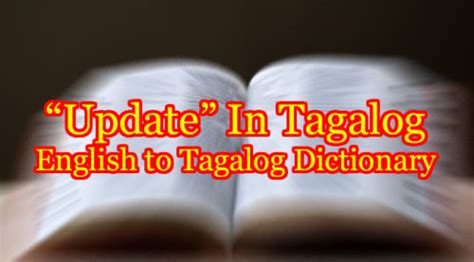 up to date in tagalog|Update in Tagalog.
